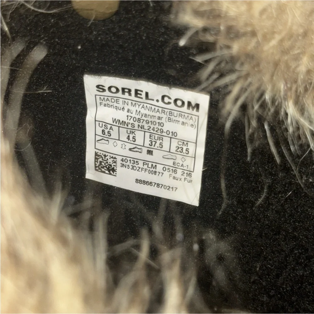 Authentic Sorel signature Joan of Arc designer waterproof winter boots Sz 6.5